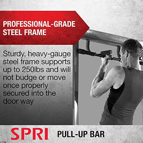 SPRI Pull-Up Bar - 12 Grip Positions Heavy-Duty Steel Frame 2