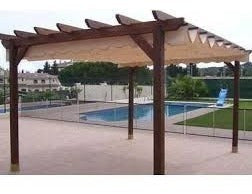 Columna Madera Dura 3x3x3m  Pergola Muelles Cepilladas 4