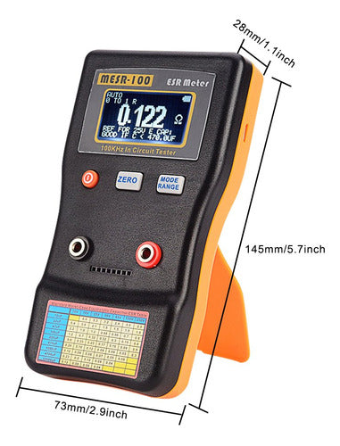 Signstek MESR-100 V2 Auto Ranging ESR Capacitor/Low Ohm Meter 4