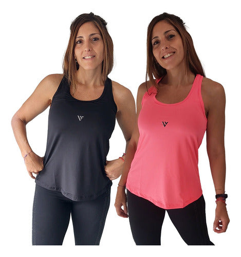Pack of 2 Women's Sport Tank Tops Sweatshirt Activewear 1