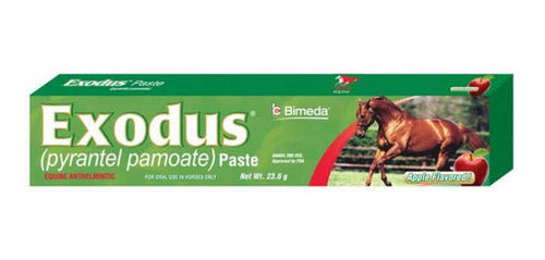 Pasta Desparacitante Exodus Para Caballos Sabor Manzana 23.6 0