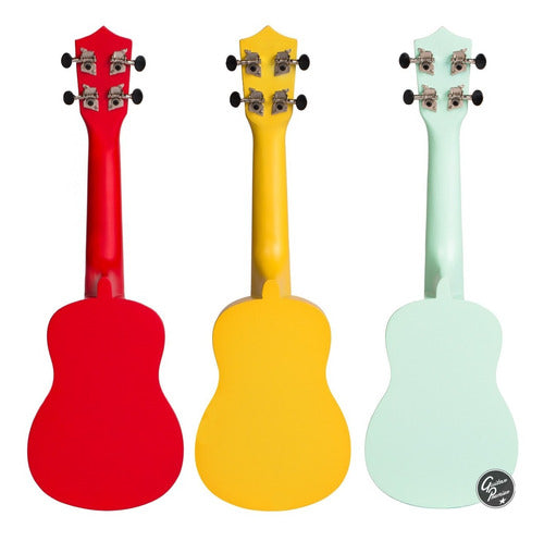 Premium Soprano Ukulele Pack Colors with Tuner, Case, and Pick 8