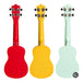 Premium Soprano Ukulele Pack Colors with Tuner, Case, and Pick 8