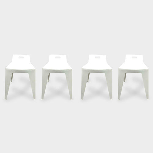 Set of 4 Modern Low Stools Norway Design for Kitchen 4