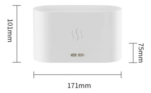 Rechargeable USB 180ml Ultrasonic Flame Effect Humidifier 2