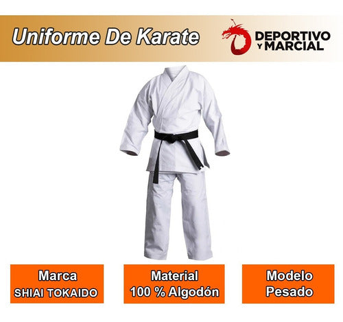 Heavy Karategui Shiai Tokaido Karate Uniform 12oz 1