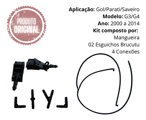 Kit Brucutu Mangueira Limpador Parabrisa Saveiro G7 2020 1