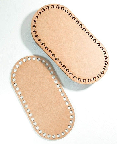 Set 100 Bases 24 X 12 Cm Mdf Para Trapillo Y Crochet 0