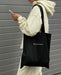 Tote Bag 100% Polyester, Sublimation Ready Black/Cream 4