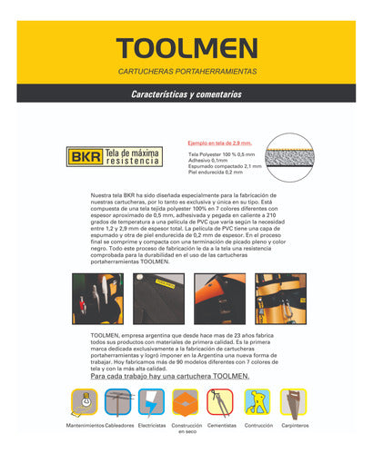 Toolmen T30 Tool Holder Builder Carpenter Clavera 1