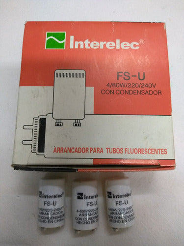 Arrancador Tubo Fluorescente 4-80w 220v Interelec 1