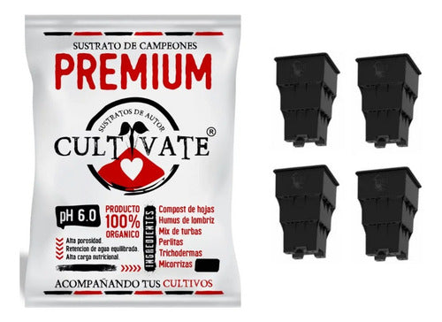 Cultivate Premium Substrate 80Lt + Root House 18Lt x4 Kit 0