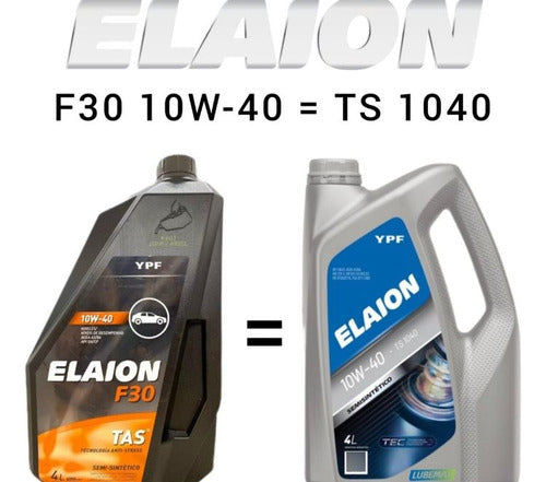 Aceite Elaion F30 Ts1040 10w40 + Kit Filtros Vw Gol Trend 1