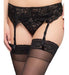 Malena Fantasy Lingerie Suspender Belt and Stockings Set 0