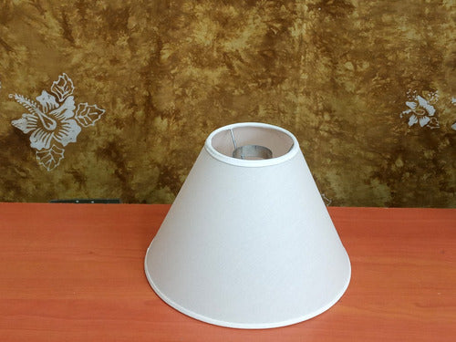 White Conical Floor Lamp Shade 10-25/16 cm Height Pr 2