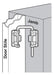 Cerradura De Lazo De Puerta Corredera Prime-line U 10536, 2- 2