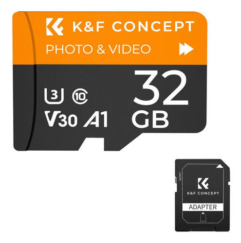 Tarjeta De Memoria Microsd 32gb U3/v30/a1 K&f Concept 0