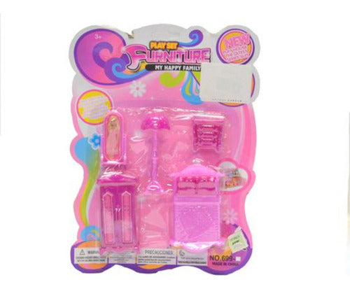 Mundolibre_2410 Set De Muebles Para Muñeca En Blister 20x27cm - 60027 0