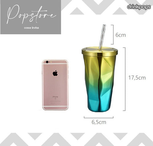 Double Layer Stainless Steel Premium Straw Cup 2