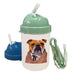 Bulldog English Water Bottle with Suit and Tie 0
