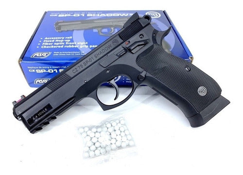 ASG CZ SP-01 Shadow Airsoft Pistol 6mm Plastic BBs Compressed Air Gun 0