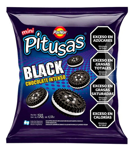 ParNor Galletas Pitusas Mini Black Chocolate Intenso 3 X 130gr 0