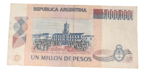 Billete 1000000 Pesos Un Millón Argentina Serie A 1