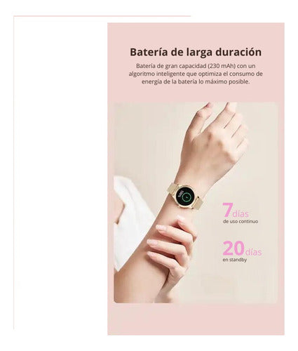 Smartwatch - Intelligent Watch Pink or Gray with 2 Straps 4