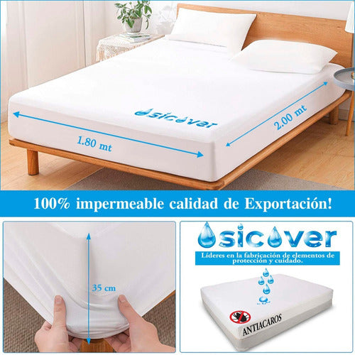 Osicover Waterproof Mattress Protector Cover Queen PVC Reinforced 2