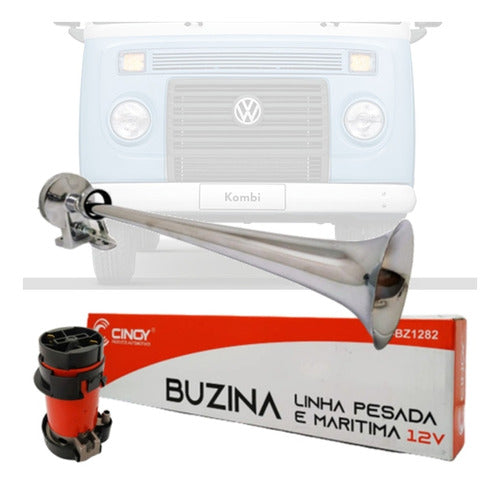 Buzina Maritima De Metal Com Compressor Vw Kombi 0