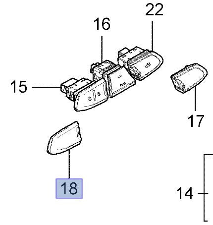 Tapa Interruptor  De Puertas Original Chevrolet Onix 0