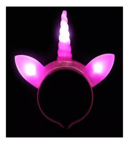 Tienda de Fiesta 5 Unicorn LED Headbands Party 0