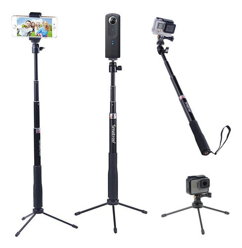 Smatree Q3 Selfie Stick Telephoto with Tripod Compatible 2