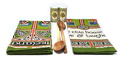 Royal Tara Set 2 Paños De Cocina Celta Pavo Real 0