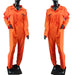 CARISOL DISFRACES Orange Prisoner Jumpsuit Costume for Adults 0