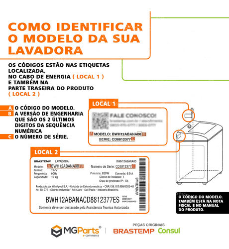 Válvula Alta Vazão 220v Lavadora Brastemp Bwk15ab W10558255 2