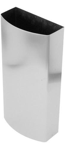 Large Wall-Mounted Stainless Steel Trash Bin 0