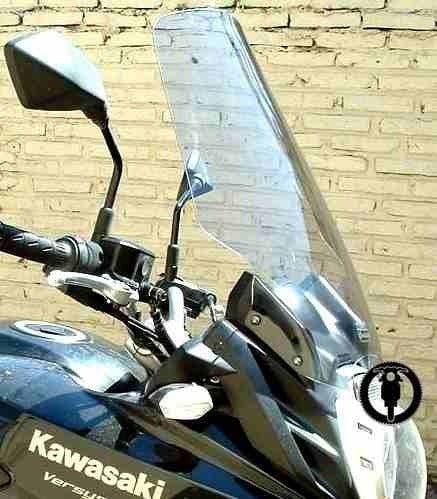 Parabrisa Elevado Versys Kle 650 Kawasaki Motos Cupula Winds 1