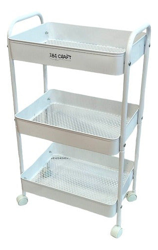 Ibi Craft Auxiliary Organizer Desk Cart 0