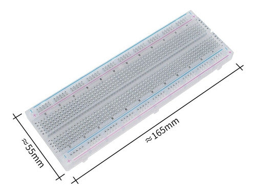 PCBready Protoboard 830 Points Large Testing Board 16.5x5.5 A0178 3