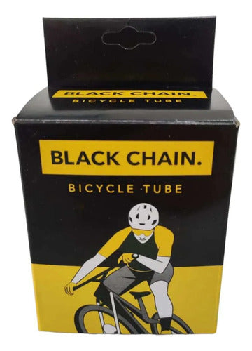 Black Chain Camera Bicicleta 700x36/38 Pico Presta FV 48MM 2