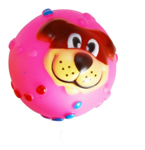 Mercadoflash Set of 2 Dog Face Design Chew Balls 2