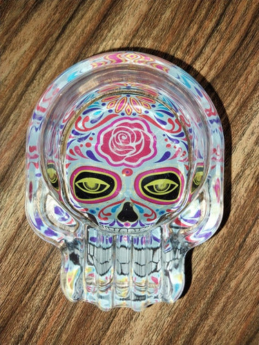 Regalalo! Ceniceros Con Diseño De Calaveras, De Vidrio Macizo 1