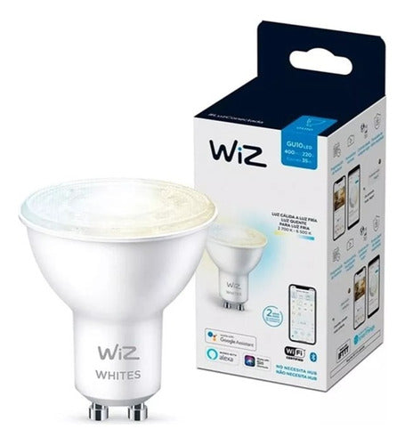 WiZ Lampara Led Smart Gu10 Blanca Atenuable 220v - Dicroica 0