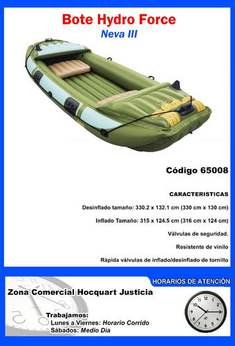 Bote Inflable Hydro Force Neva Iii - Charrua Store 7