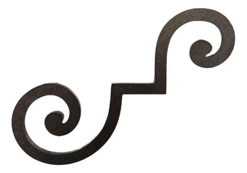 Hierro y Barro Rulo Viña - Iron Curls or Waves Decorative For Gates - Set of 2 0