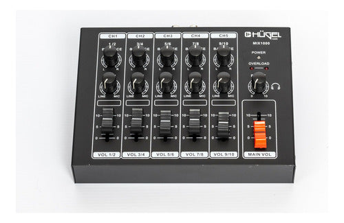 N-Audio Mixer Mini Consola De 10 Canales - 5 Stereo - Mix1000 4