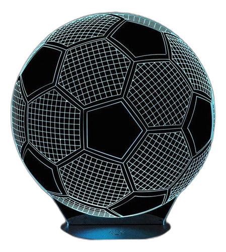 Azalco 3D Illusion Soccer Night Light Lamp with 7 Colors Change 1