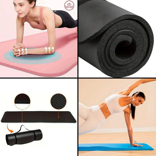 Colchoneta Yoga Pilates Gimnasia Abdominales 10mm Lo Ideal 5