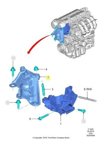 Soporte De Motor Derecho Ford Ka 2016 2017 2018 Original 4